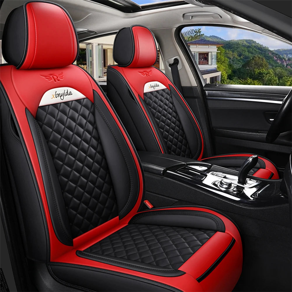 Universal Leather Car Seat Covers for Volkswagen VW touran Variant magotan JETTA passat polo golf touareg Interior Accessories