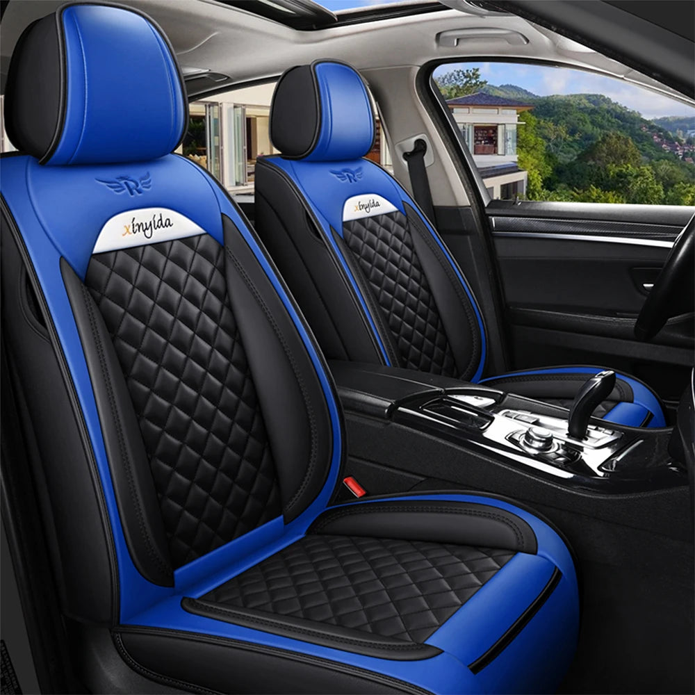 Universal Leather Car Seat Covers for Volkswagen VW touran Variant magotan JETTA passat polo golf touareg Interior Accessories