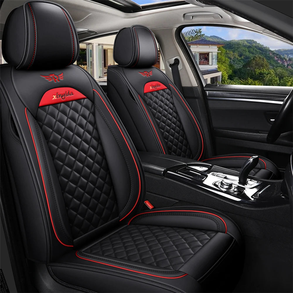 Universal Leather Car Seat Covers for Volkswagen VW touran Variant magotan JETTA passat polo golf touareg Interior Accessories
