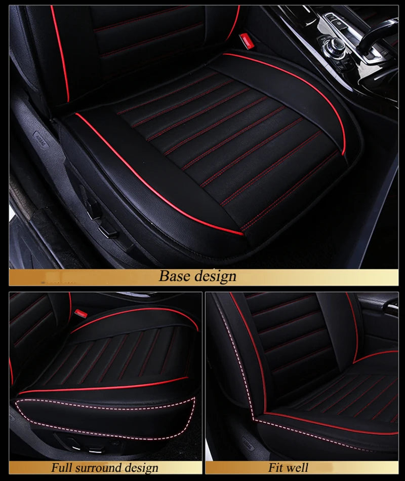 Leather Universal Car Seat Covers for Subaru XV forester outback legacy impreza Tribeca auto interior accessories styling