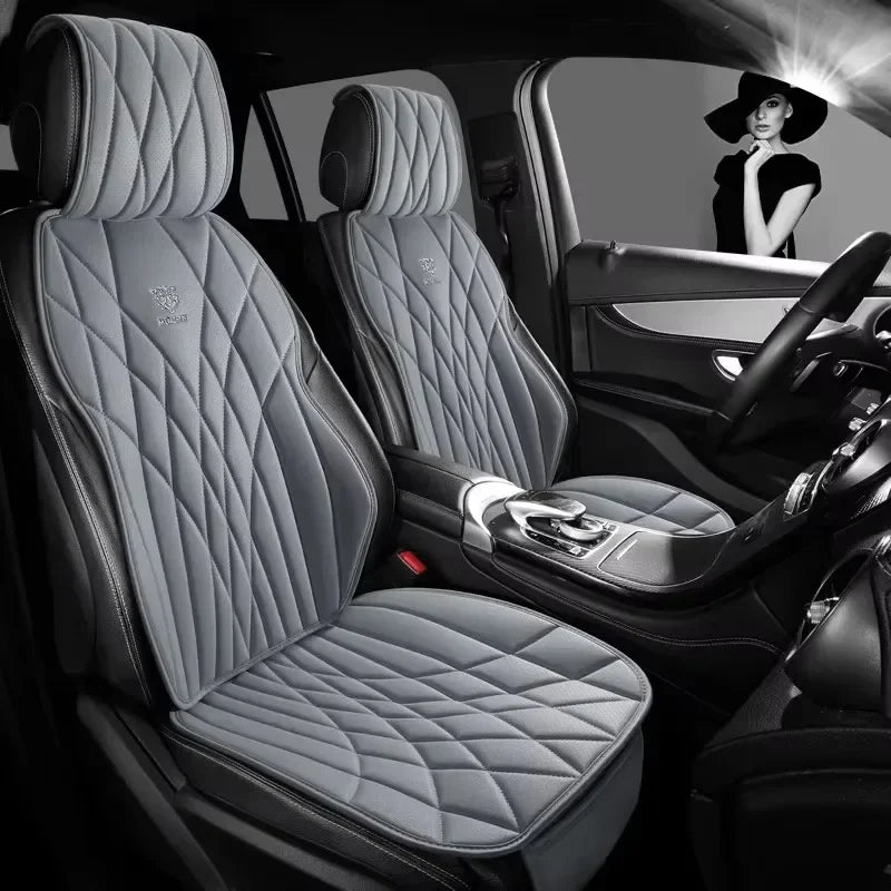 Universal Car Seat Cover Set Leather Car Seat Protective Covers Car Accessories Interior Comfortable Auto Seat Cushion Full Set