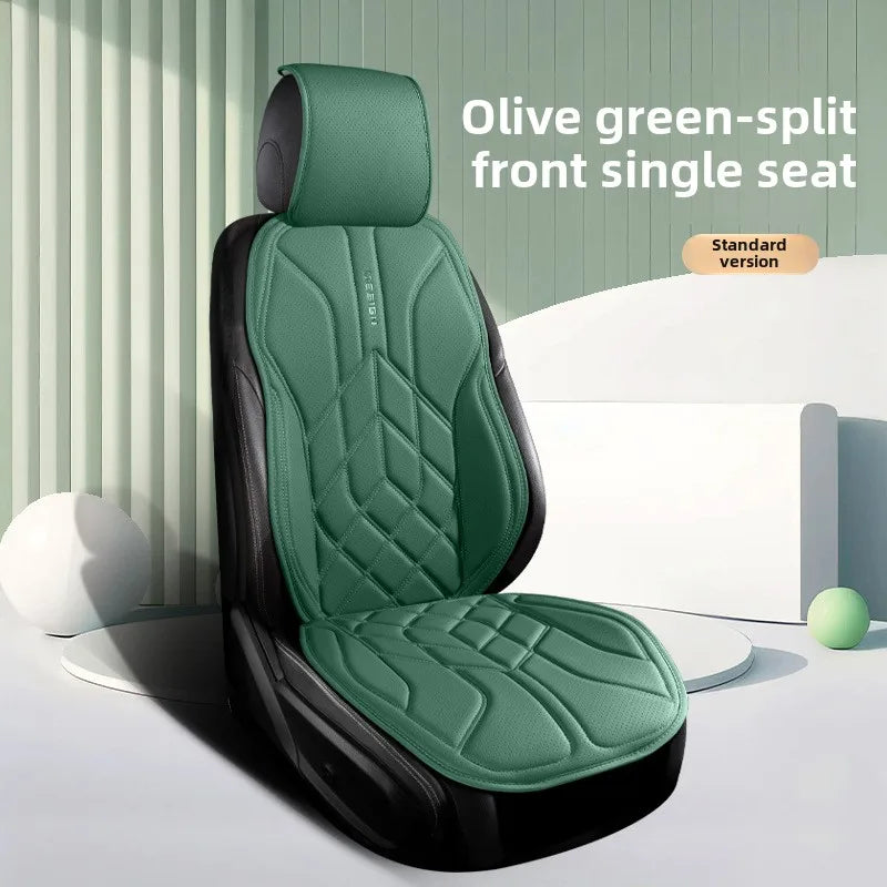 High Quality Universal Car Seat Cover Four Season Perforated Leather Breathable Comfortable Saddle Pad for Car Seats Protection