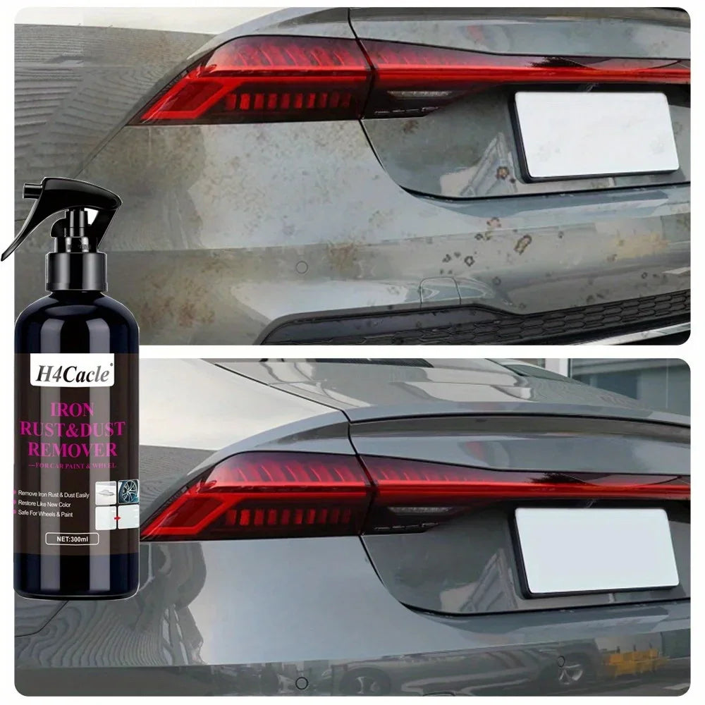 H4Cacle Car Paint & Wheel Iron Particles Powder Cleaning Super Rust Dust Remover Spray Metal Surface Defender Auto Rim Cleaner
