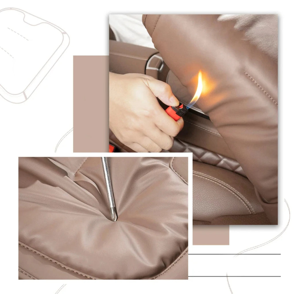 Universal Car Seat Cover Leather Cars Seat Waist Cushion Covers Four Season Auto Interior Seats  Protection Pad Car Accessorie