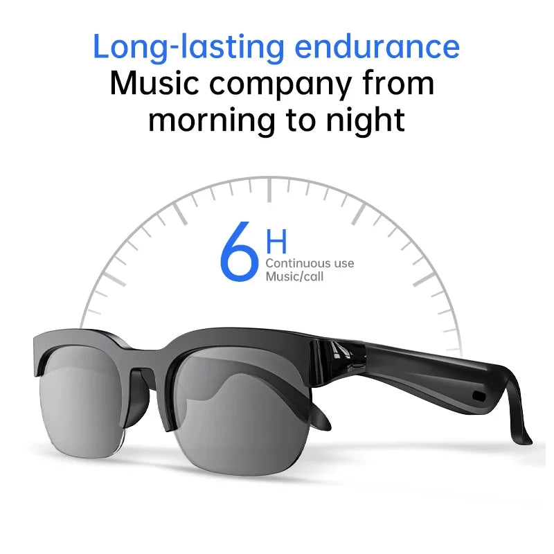 Lenovo Smart AI GlassesRemote Control Touch with Photo Camera Recording Translator Voice Assistant Music Bluetooth Sunglasses