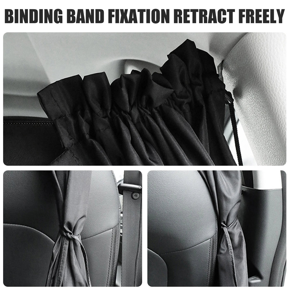 Car Blackout Curtains Sunshade Side Windows Car Partition Curtains Between the Front and Rear Seats Car Privacy Curtains Travel
