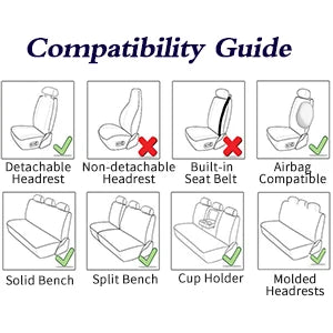 Universal Car Seat Kits Covers Durable ECO Diamond Lattice Quality Leather Seat Cover For 95% Sedan SUV 5-Seaters Car