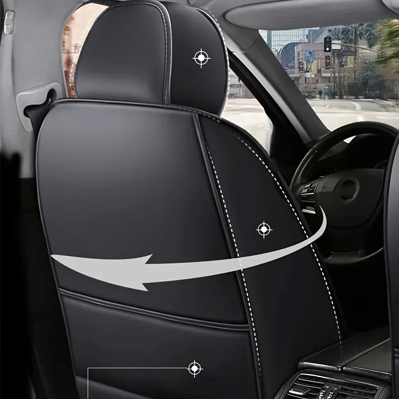Car seat cushion full surround all season universal leather seat cover wear-resistant, dirt resistant, breathable car seat cover