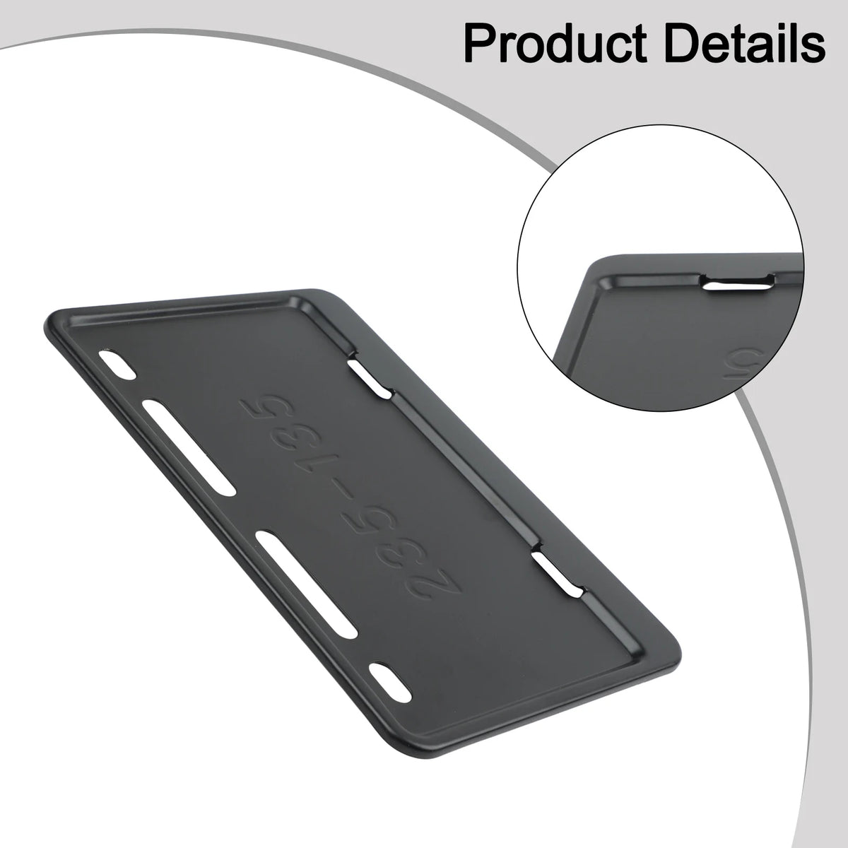 1PC Motorcycle License Plate Frame For Philippine Motorcycle License Plate Frame Carbon Fiber  Rustproof Motorcycle Plate Holder