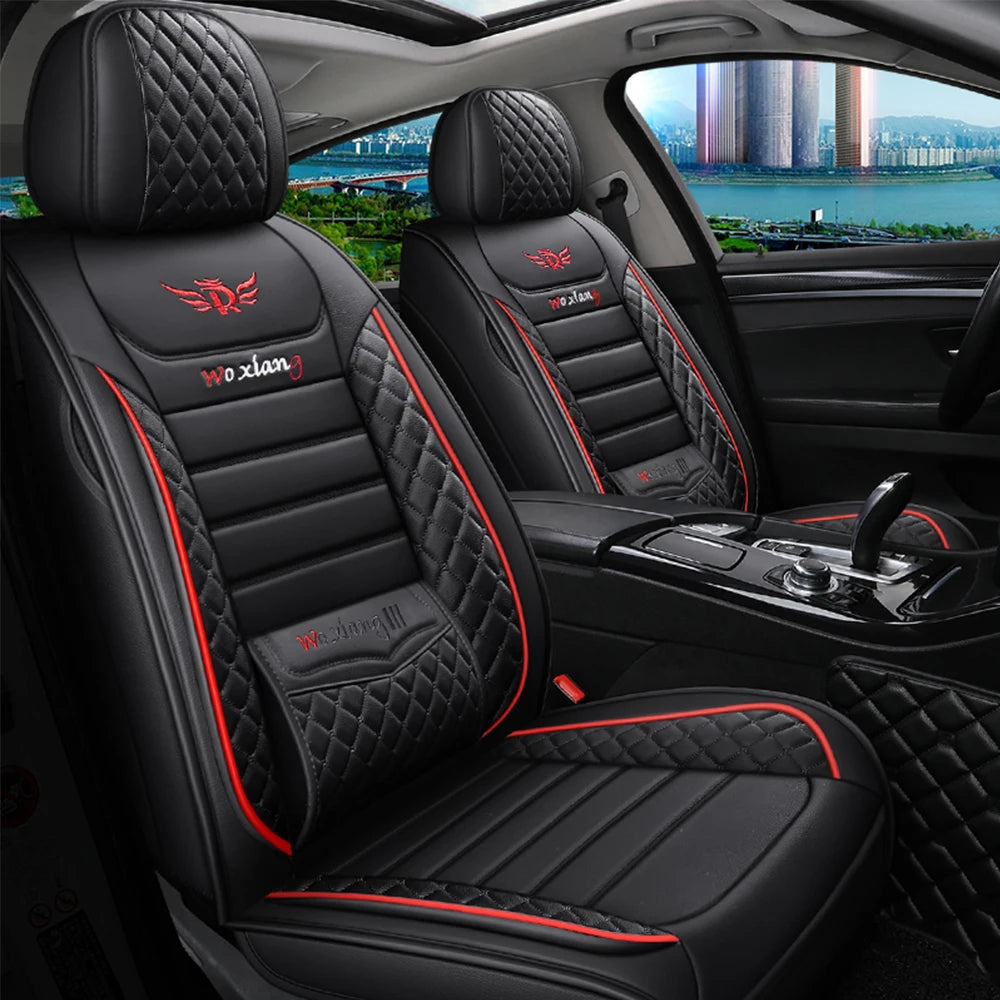 Elegant Universal Faux Leather Car Seat Cover by Tand: Easy-Clean, Comfort Design, Fits Major Models - Enhance Your Car's