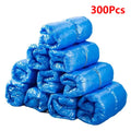 100PCS disposable waterproof shoe cover plastic non-slip foot cover indoor PE padded shoe cover