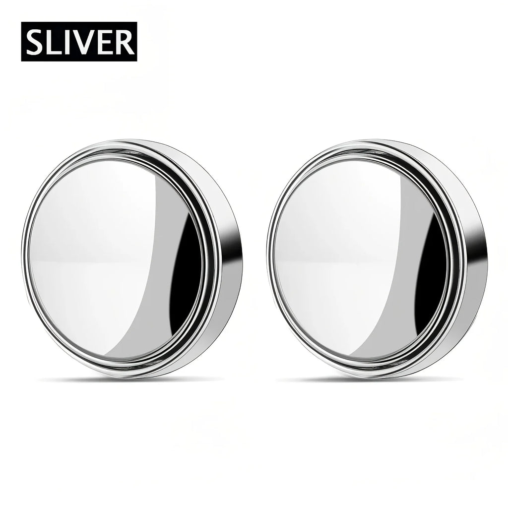 2-piece Set of 360 Degree High-definition Circular Car Rearview Mirrors, Reverse Blind Spot Rearview Mirror Auxiliary Mirror - AliExpress