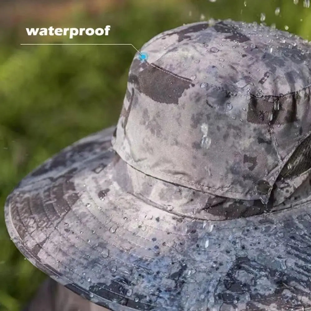 2 Solar Fan Sun Hat with Solar Fan Breathable USB Recharging Wide Brim Sun Hat Waterproof Solar Powered Dual Mode Fan Cap Men
