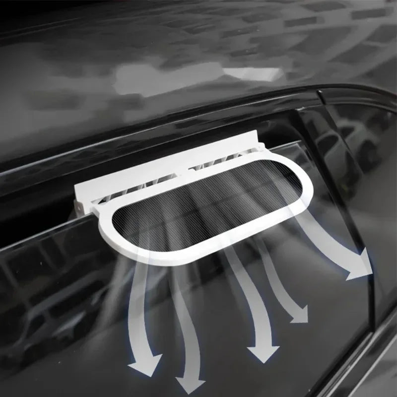 Solar Powered Car Exhaust Fan 3 Head Electric Car Cooling Fan USB Charging Window Ventilator Front Rear Seat Purifiers Radiator