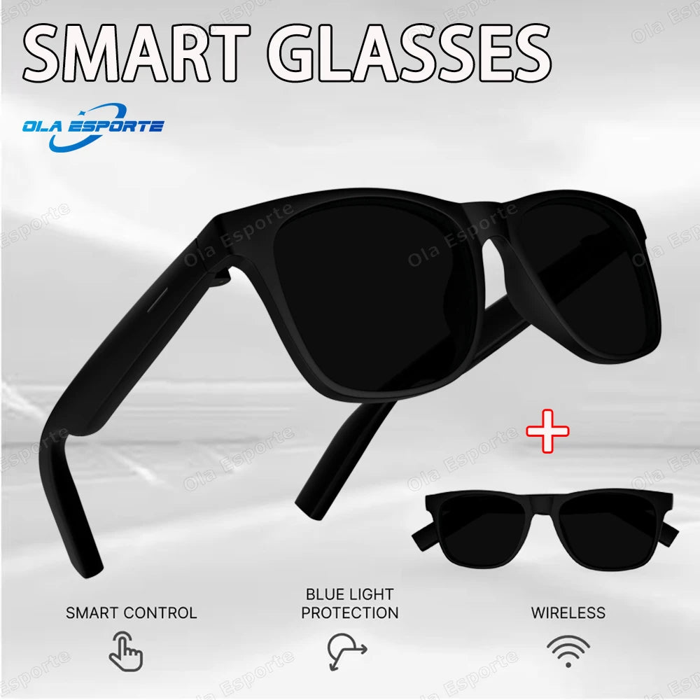 2026 AI Smart Glasses Multifunctional Camera Bluetooth Call Voice Assistant Control Music Player UV Polarized Outdoor Sunglasses