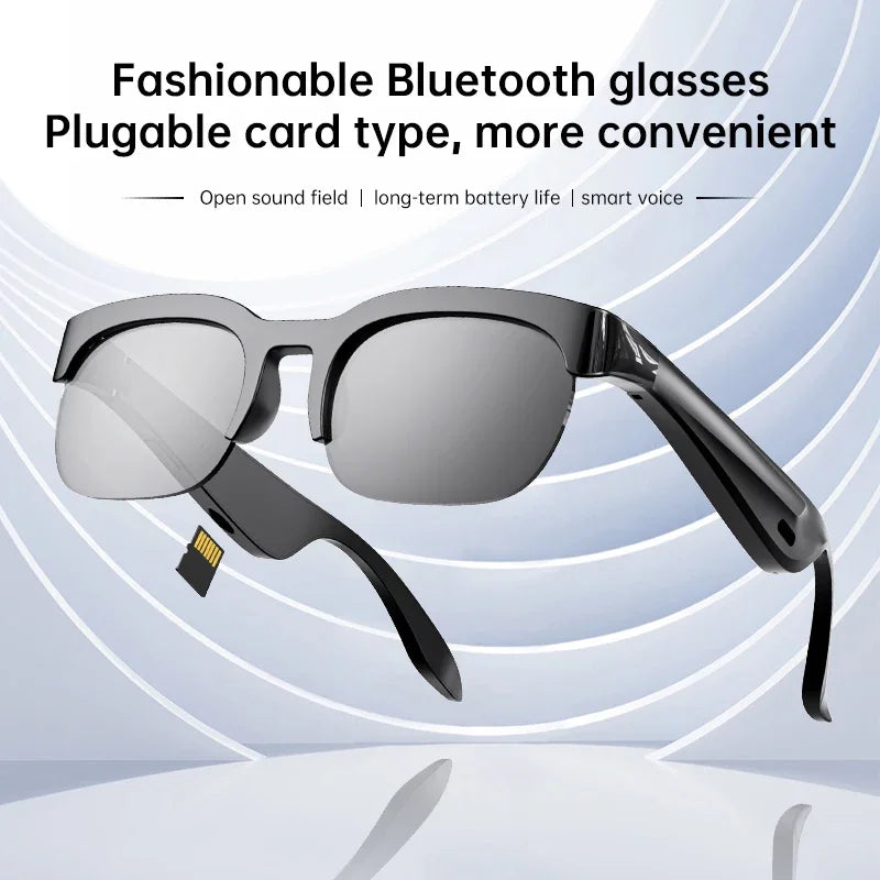 Lenovo Smart AI GlassesRemote Control Touch with Photo Camera Recording Translator Voice Assistant Music Bluetooth Sunglasses