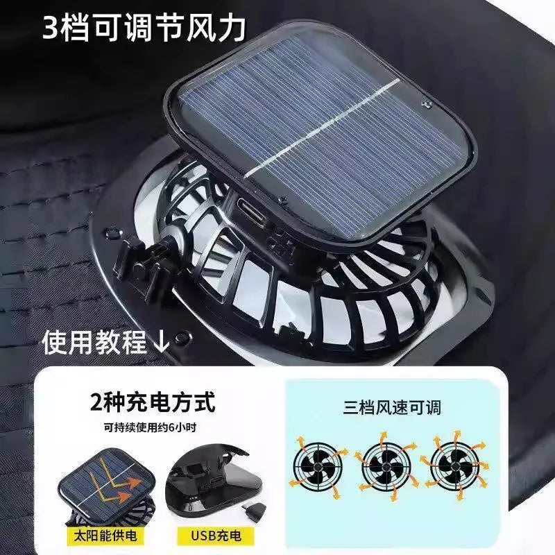 Solar Fan Hat Men Summer Sun Protection Wide Brim Neck Guard Fisherman Hat Breathable Outdoor Fishing Hiking Usb 3 Speed