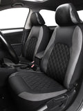 Universal Faux Leather Car Seat Covers Full Set – Includes Front Seats and Rear Bench, Fits Most SUVs and Trucks
