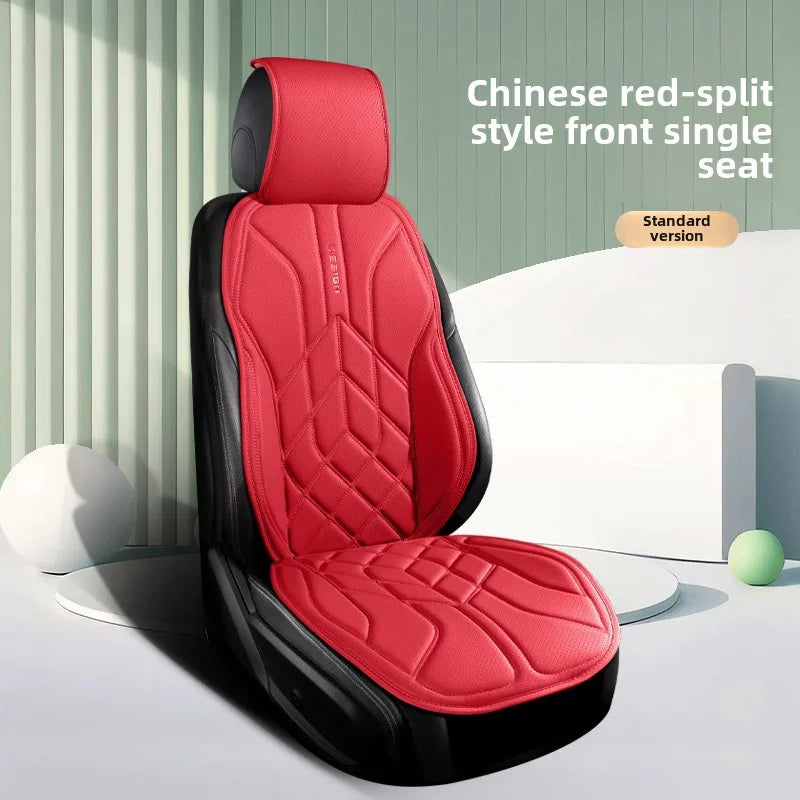 High Quality Universal Car Seat Cover Four Season Perforated Leather Breathable Comfortable Saddle Pad for Car Seats Protection