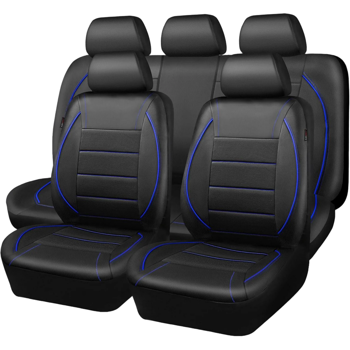 5 Seats Universal Car Seat Covers Full Set PU Leather Breathable Easy Clean Interior Protection