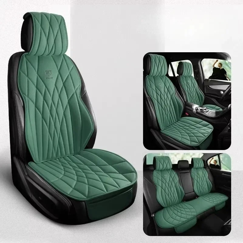Universal Car Seat Cover Set Leather Car Seat Protective Covers Car Accessories Interior Comfortable Auto Seat Cushion Full Set