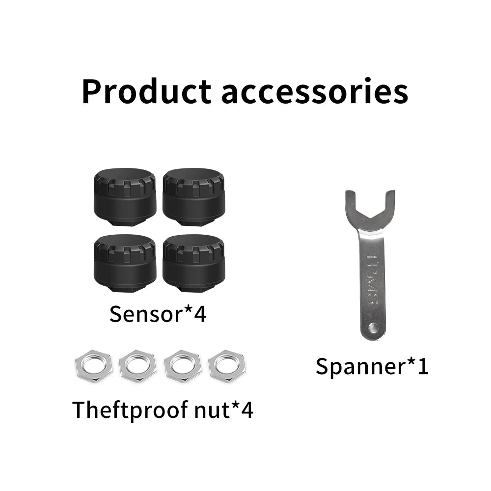 2026 Bluetooth External Tire Pressure Monitor BT TPMS Sensor For Motorcycle Car Van RV and Truck APP View 6 Major Abnormal Alarm - AliExpress 34