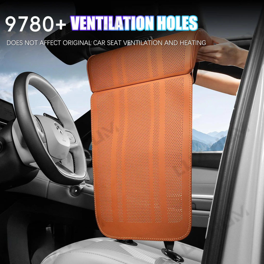 Universal Car Seat Cover with Leg Support Cushion Anti Slip Breathable Seat Protection Pad Legrest Cushion Relieve Soreness