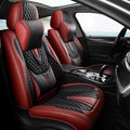 Universal Car Seat Kits Covers Durable ECO Diamond Lattice Quality Leather Seat Cover For 95% Sedan SUV 5-Seaters Car