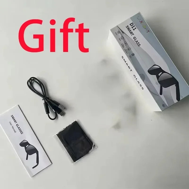 Lenovo   AI Smart Glasses 8K Camera Touch Control Photo Video Recording Voice Assistant Translator Music Bluetooth Sunglasses