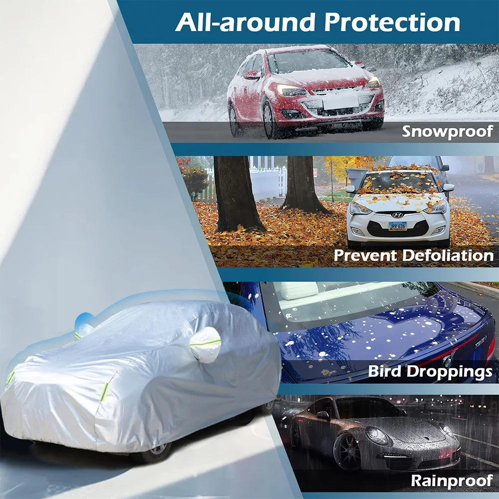 190T Car Cover Protection Sunscreen Heat Insulation Dust For Mercedes-Benz CLA-Class 2013-2024 Car Exterior Accessories