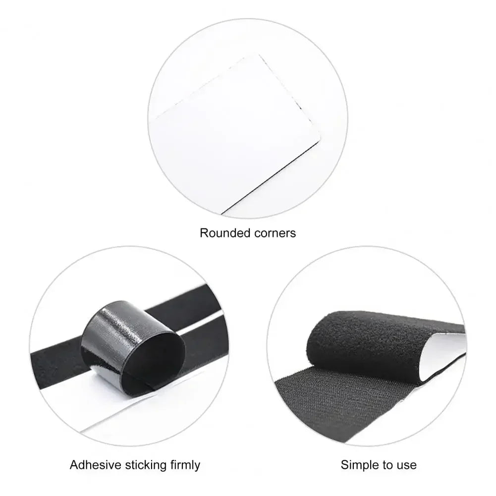 2Pcs Frameless License Plate Holder Harmless Polyester Adhesive Number Plate Holder Durable Car Plate Frame Holder Accessories