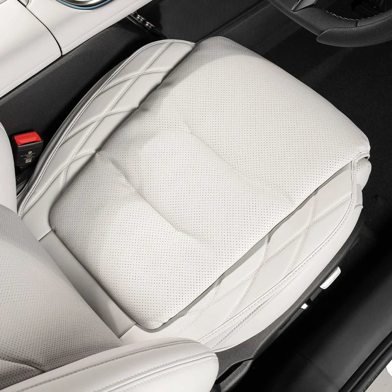 Super Comfort Nappa Leather Car Seat Cover Soft Seat Thicken Cushion Four-season Universal Luxury Auto Nterior Upgrade Men Women