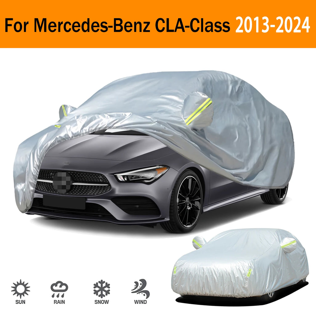 190T Car Cover Protection Sunscreen Heat Insulation Dust For Mercedes-Benz CLA-Class 2013-2024 Car Exterior Accessories