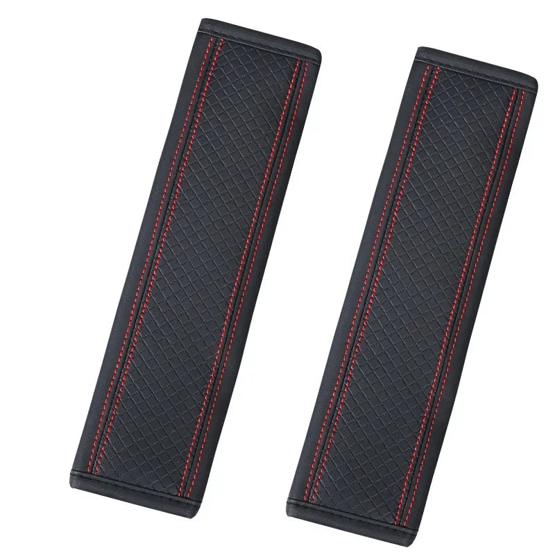 Universal PU Leather Car Seat Belt Cover Breathable Shoulder Pad,Safety Belt Protector,Auto Interior Accessory  for All Vehicles