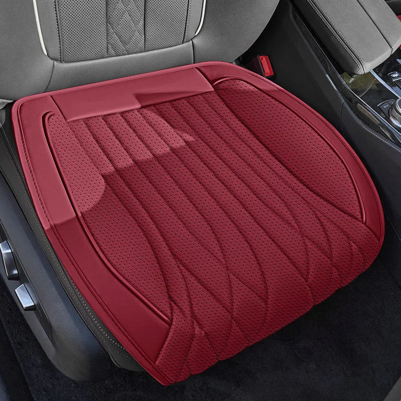 Universal Car Seat Cushion for the Front Row, Comfortable, Breathable, Wear-Resistant, Durable Nappa Leather Car Seat Cushion, Suitable for Various Seats in Multiple Settings, Available in 6 Color Options, a Must-Have Accesso