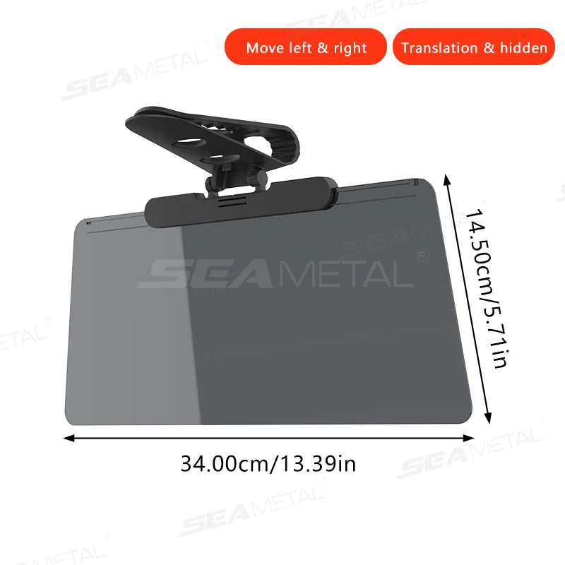 BLALION Car Sun Visor Universal Rotatable Adjustable Anti-Dazzle Anti-UV Polarized Sunshade Plate Clear Vision Anti-Glare Parts