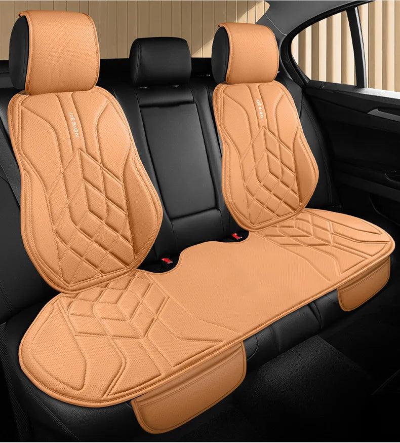 High Quality Universal Car Seat Cover Four Season Perforated Leather Breathable Comfortable Saddle Pad for Car Seats Protection