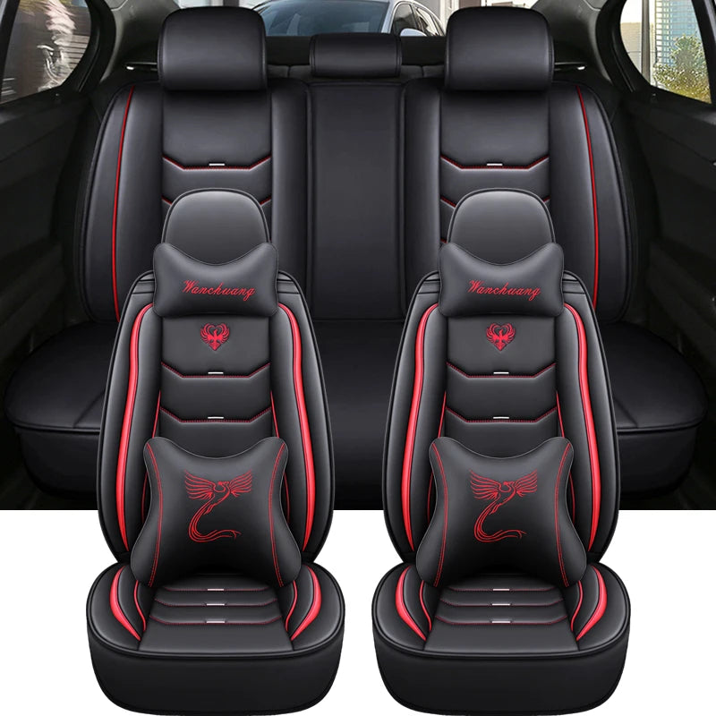 Universal Leather Car Seat Cover For Golf 7 Megane 4 Cupra Formentor Nissan Qashqai j11 J10 E90 Accsesories Interior Covers