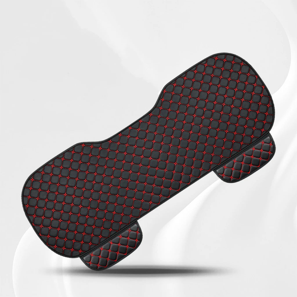 Car seat cushion leather all season universal 7-piece set, single seat anti slip, wear-resistant, no tie, portable rear five sea