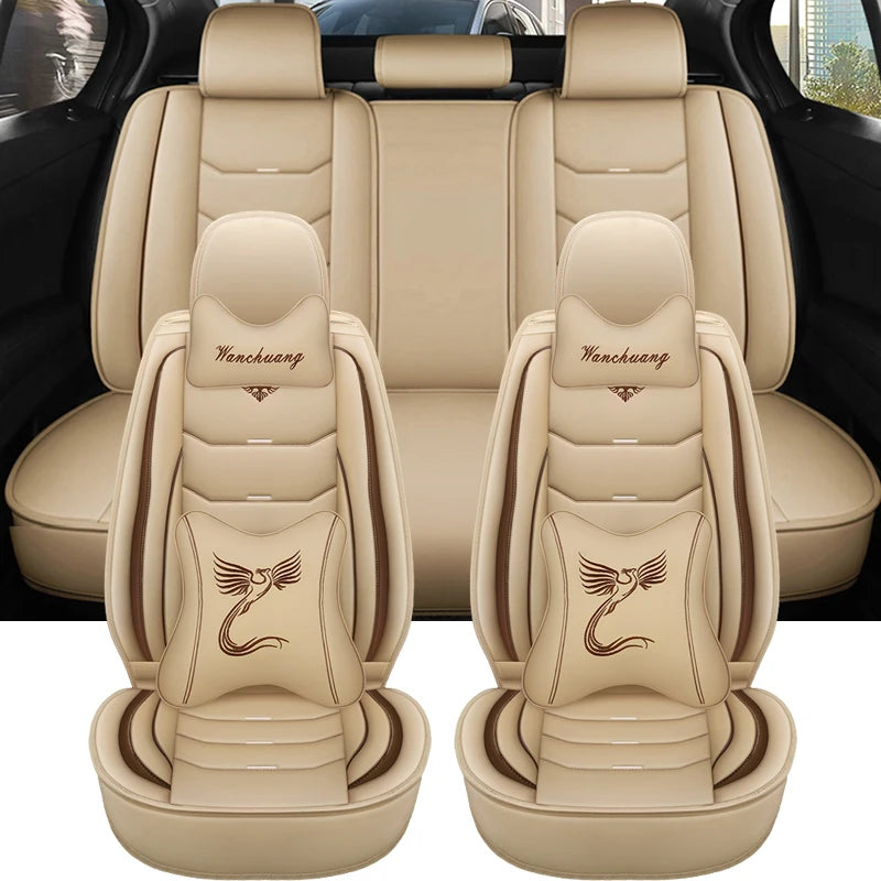 Universal Leather Car Seat Cover For Golf 7 Megane 4 Cupra Formentor Nissan Qashqai j11 J10 E90 Accsesories Interior Covers