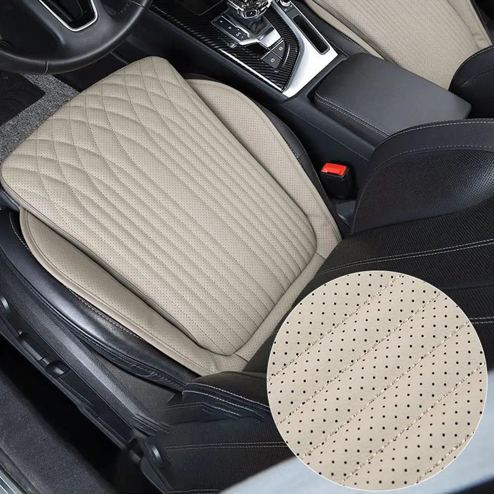 54cm Universal Car Seat Cushion - Breathable Leather with Non-Slip Grip, High Rebound Sponge Support Pad for Commercial Vehicles