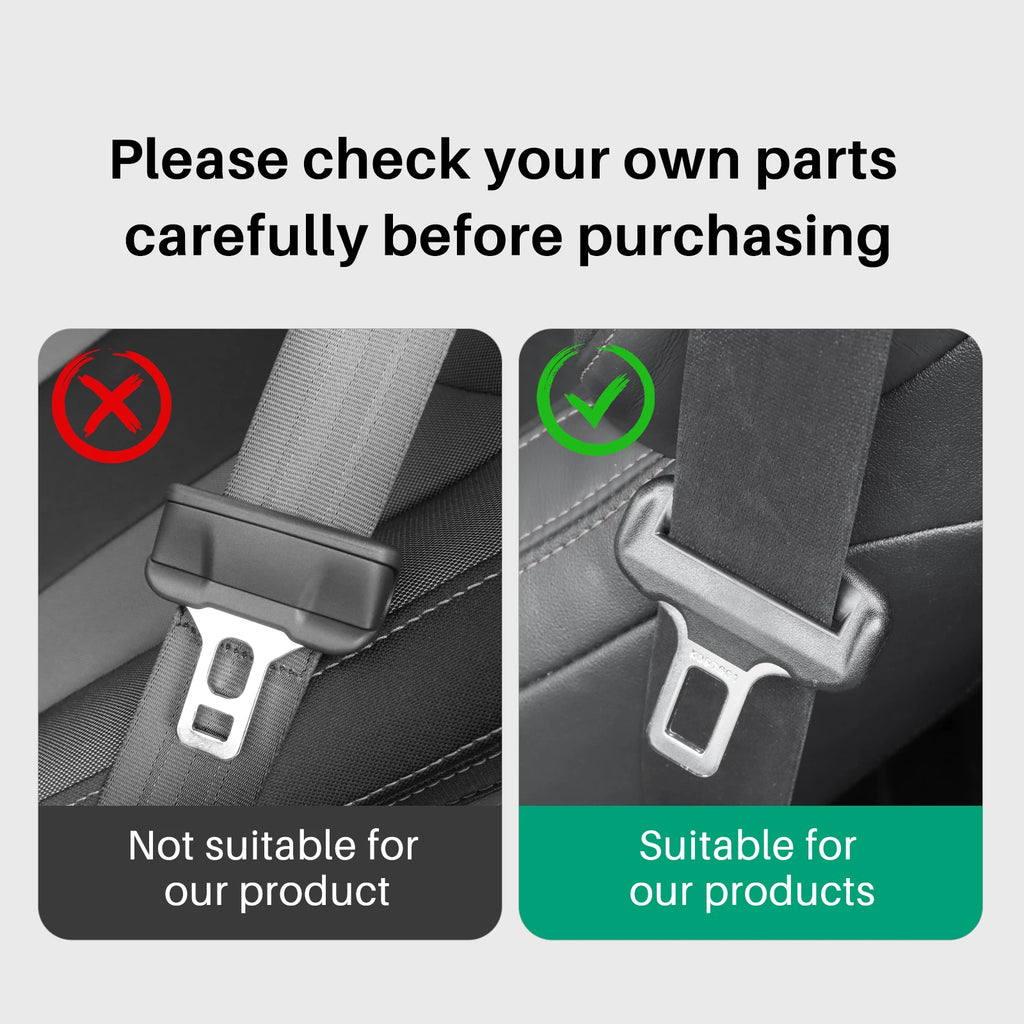 Universal Car Seat Belt Buckle Clip Protector leather Interior Button Case Anti-Scratch Cover Safety Accessories Small Size