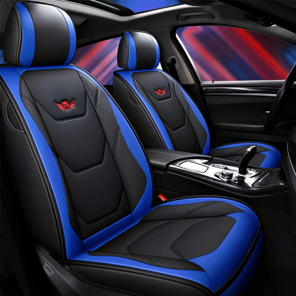 Universal Leather Car Seat Covers for for Subaru Legacy 2014 2022 Impreza XV Forester 2010 2015 Outback 2012 Auto Accessories