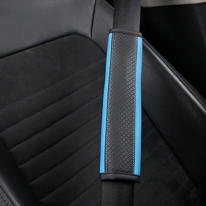 Universal PU Leather Car Seat Belt Cover Breathable Shoulder Pad,Safety Belt Protector,Auto Interior Accessory  for All Vehicles