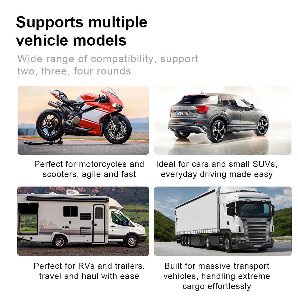 2026 Bluetooth External Tire Pressure Monitor BT TPMS Sensor For Motorcycle Car Van RV and Truck APP View 6 Major Abnormal Alarm - AliExpress 34