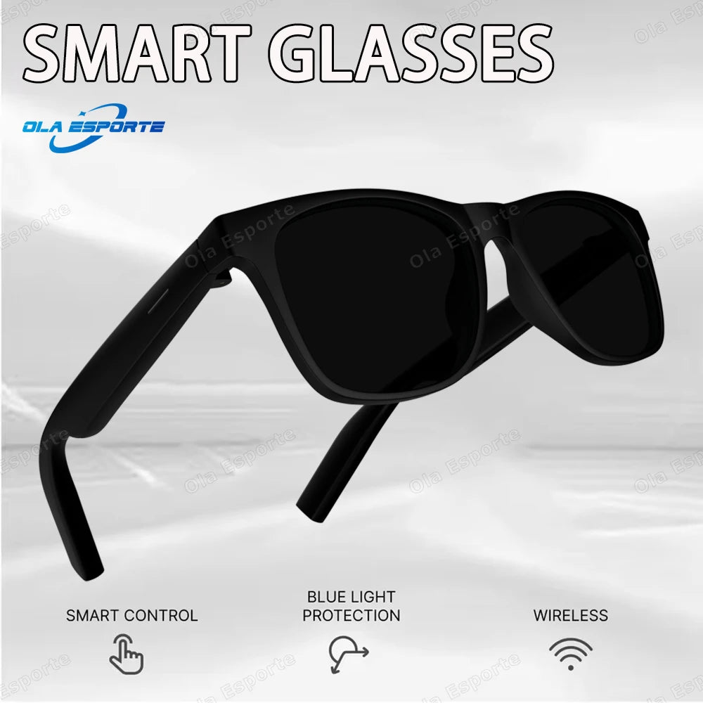2026 AI Smart Glasses Multifunctional Camera Bluetooth Call Voice Assistant Control Music Player UV Polarized Outdoor Sunglasses
