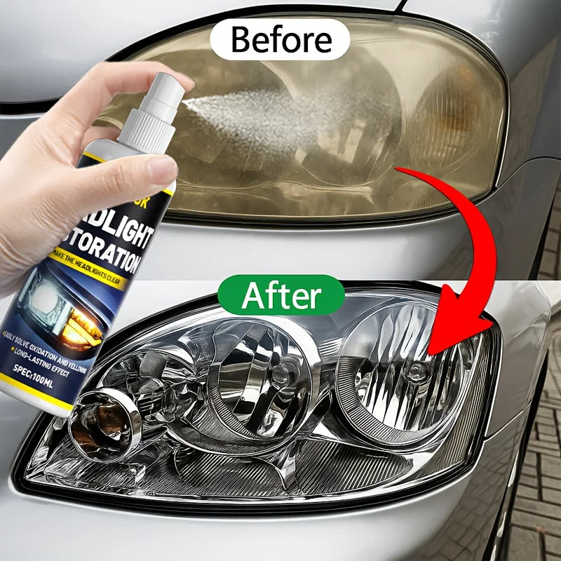 100ML Ceramic Auto Headlight Repair Spray - Advanced Headlight Repair and Protection, Removes Yellowing and Oxidation