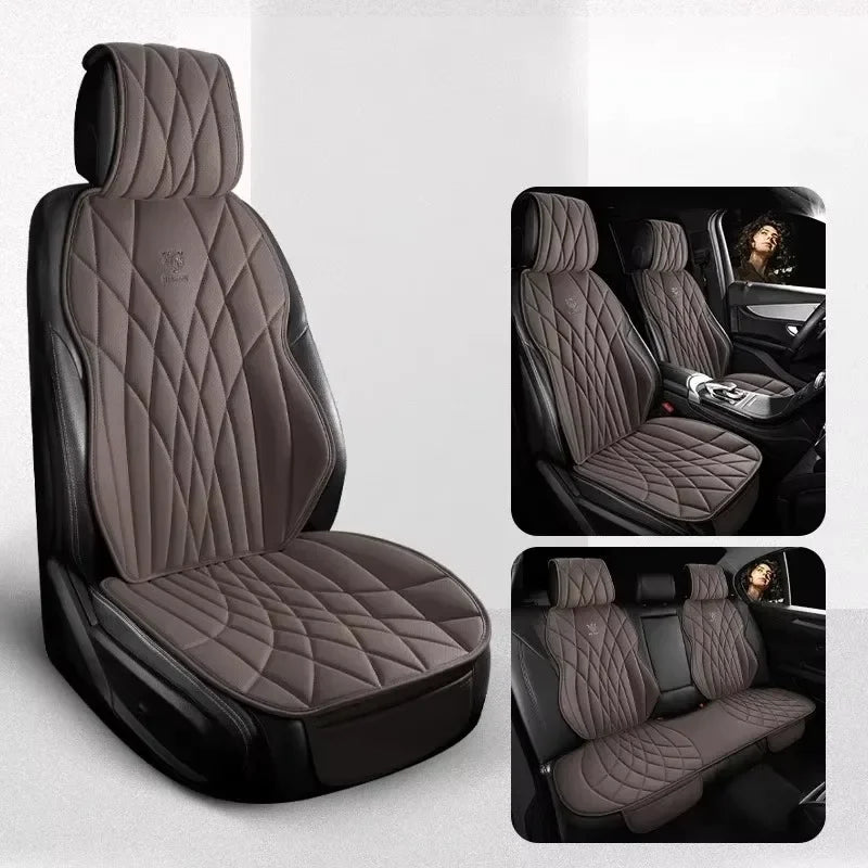 Universal Car Seat Cover Set Leather Car Seat Protective Covers Car Accessories Interior Comfortable Auto Seat Cushion Full Set