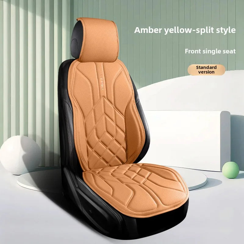 High Quality Universal Car Seat Cover Four Season Perforated Leather Breathable Comfortable Saddle Pad for Car Seats Protection
