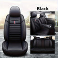 Universal 5-Piece Car Seat Covers Set, PU Leather for Year-Round Comfort & Durability, Form-Fitting Design Fits 95% of Vehicles